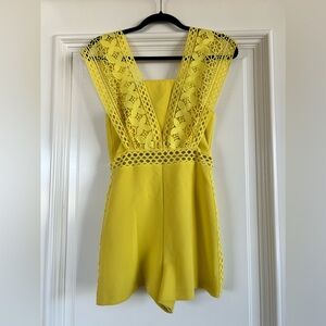 Topshop Yellow Romper
